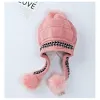 Women's autumn and winter hats, rabbit fur imitation hats, winter Korean-style cute woolen hats with fleece knitted warmth hats details Picture